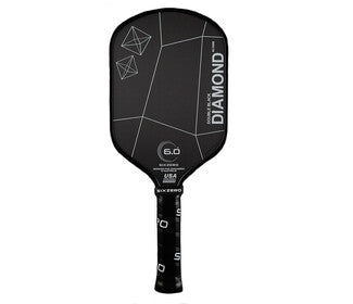 Six Zero Double Black Diamond Elongated 15Mm Pickleball Paddle