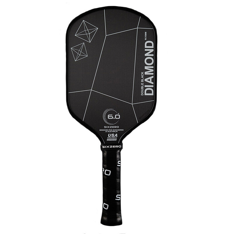 Six Zero Double Black Diamond Elongated 15Mm Pickleball Paddle Six Zero