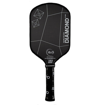 Six Zero Double Black Diamond Elongated 15Mm Pickleball Paddle Six Zero