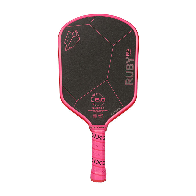 Six Zero Ruby Pro 14Mm Pickleball Paddle (Black/Pink) Six Zero