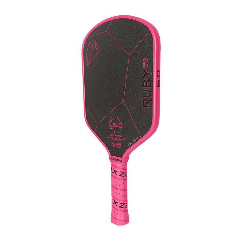 Six Zero Ruby Pro 14Mm Pickleball Paddle (Black/Pink) Six Zero