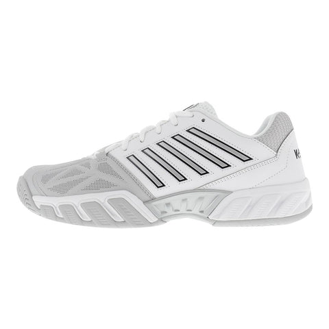 K- Swiss Men's BigShot Light 3 Tennis Shoes White and Silver