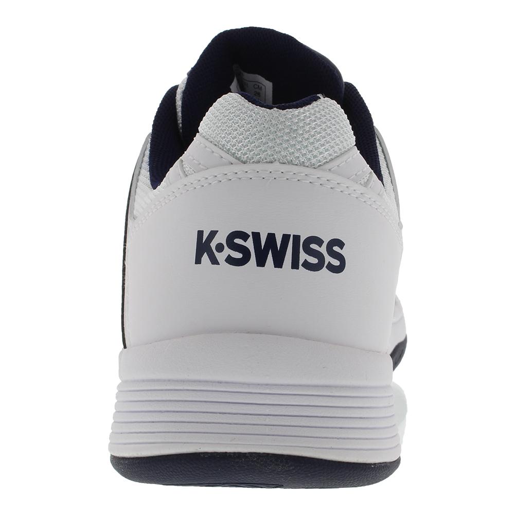 K- Swiss Men's Court Smash Tennis Shoes White and Navy