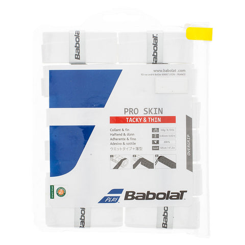 Babolat Pro Skin Tennis Overgrip 12 Pack White