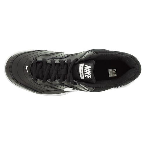Nike Men's Court Lite Tennis Shoes Black and Medium Gray