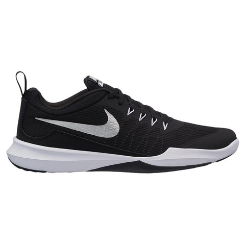 Nike Men's Legend Trainer Shoes Black and Metallic Silver