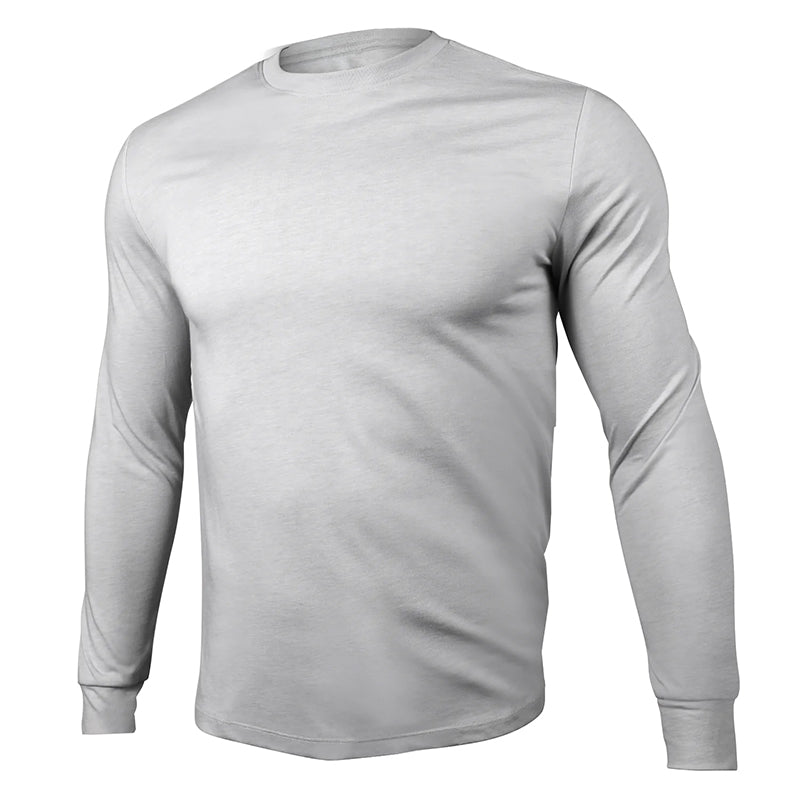 2UNDR All Day Long Sleeve Hooded Crew (M) (Grey)