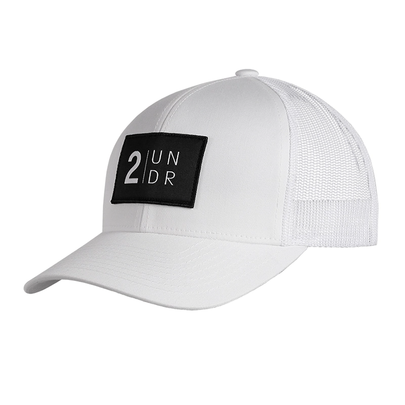 2UNDR Snap Back Mesh Hat (White) - Unisex Modern Style Cap - High Quality