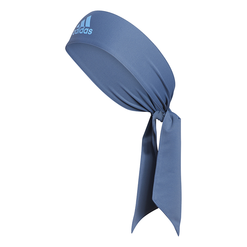 adidas Alphaskin Tie Headband (Wonder Steel) - Breathable Fabric For Best Sports Performance