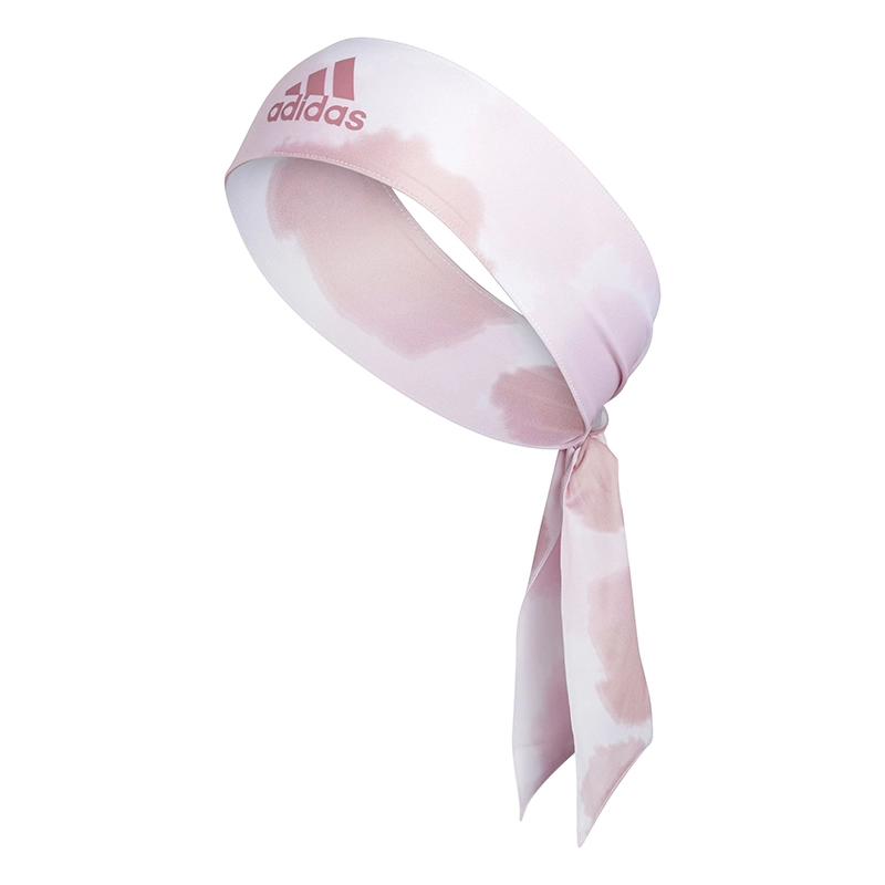 adidas Alphaskin Print Tie Headband (Pink) - Breathable Fabric and High Quality Material