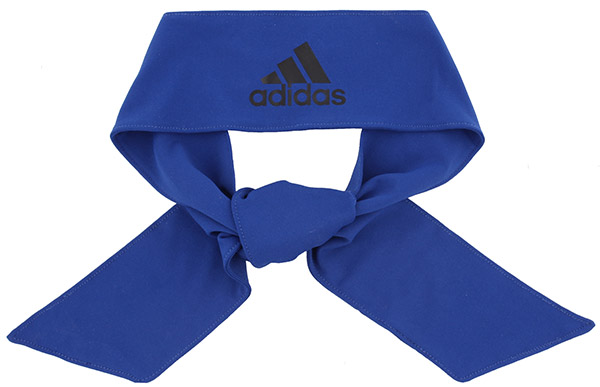 adidas Alphaskin Tie Headband (Royal) - Breathable Fabric For Best Sports Performance