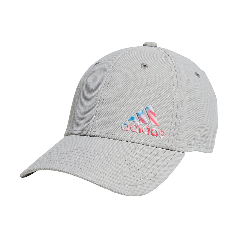 adidas Americana Release 3 Stretch-Fit Cap (M) (L/XL) (Grey) - Breathable Cap for Men and Women