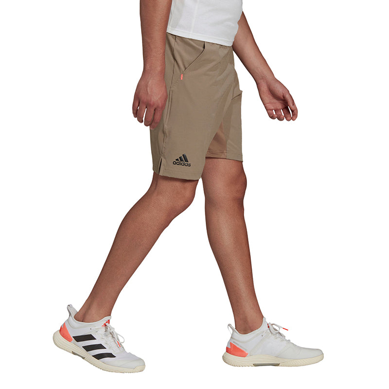 adidas Ergo 9" Short (M) (Brown) Stretchy Fabric -  Comfortable Elastic Waistband