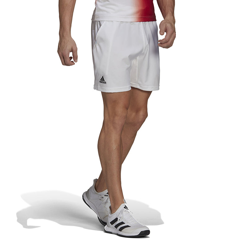 adidas Melbourne Ergo 7" Short (M) (White) 100% Recycled Polyester Twill