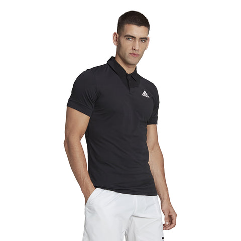adidas New York Freelift Polo (M) (Black) Natural and Renewable Materials