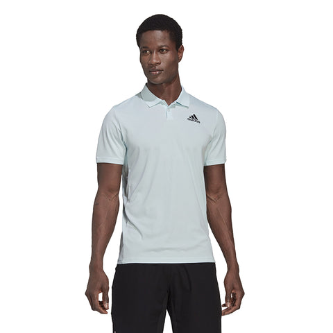 adidas Club Pique Polo (M) (Light Blue) Breathable and Very stretchy - Soft to Touch