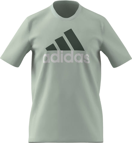 adidas Badge of Sport Essentials Tee (M) (Green) - Tennis Shirt For Men -  Original Adidas Sports Wear