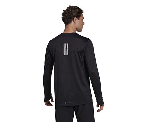 adidas Own the Run Long Sleeve (M) (Black) 100% Recycled Content -  Absorbs Moisture