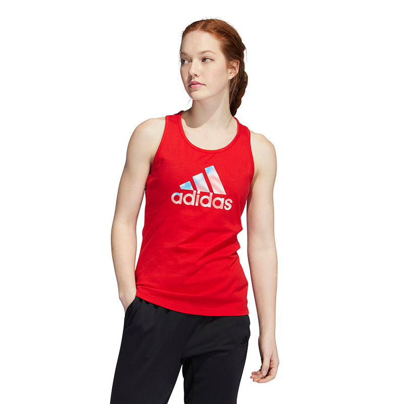 adidas Americana Graphic Tank (W) (Red) - SUSTAINABLE COTTON