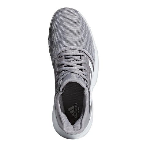 Adidas Women's GameCourt Tennis Shoes Light Granite and White