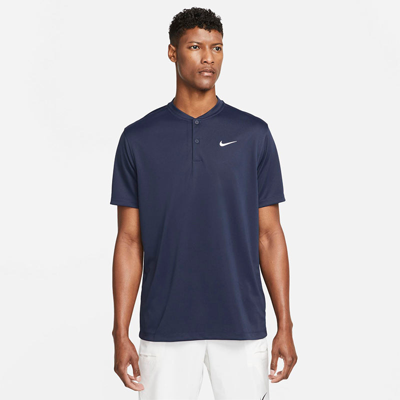 Nike Court Dri-FIT Blade Solid Polo (M) (Navy)