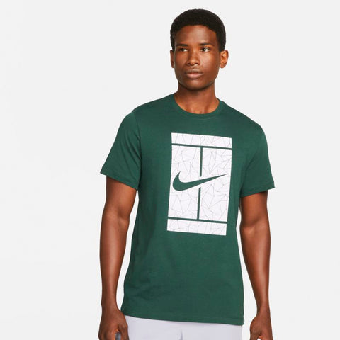 Nike Seasonal Court Tee (M) (Dark Green)