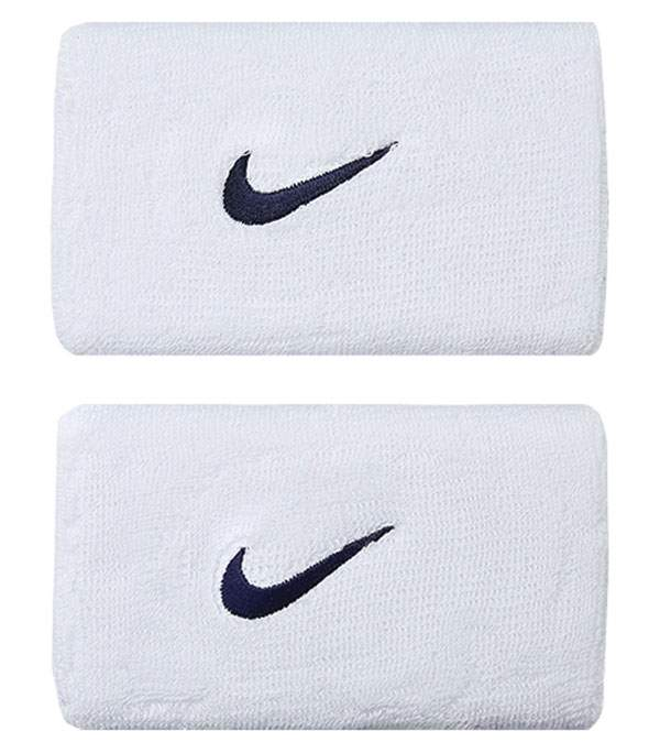 Nike Double Wristbands (2x)(White)