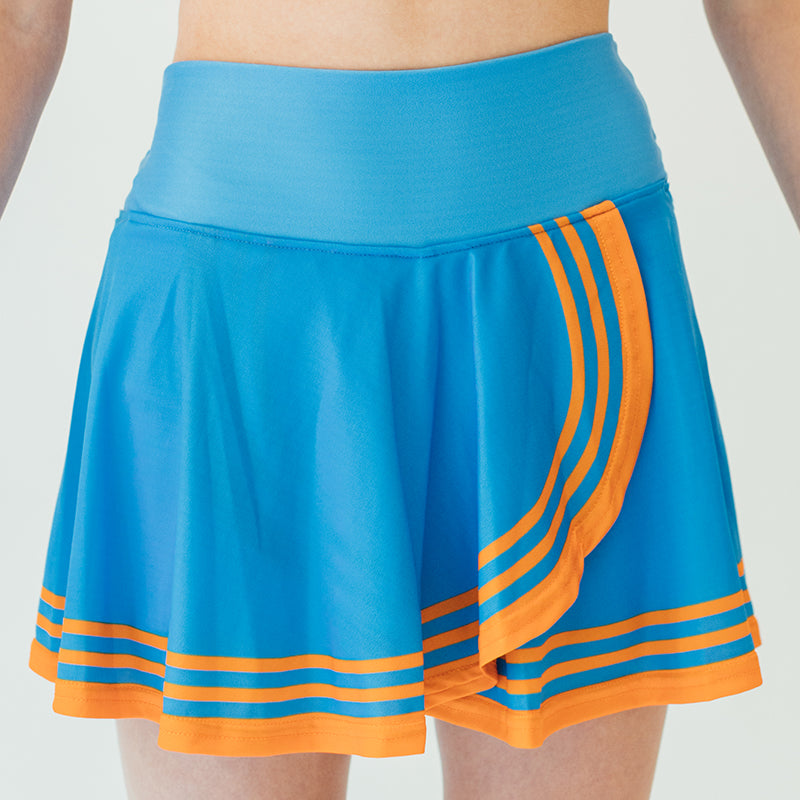 Faye+Florie Tiger Stripe Holly Skirt (W) (Blue/Orange)