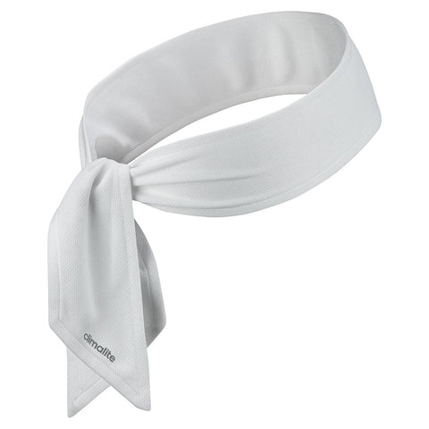 Adidas Tennis Tieband White and Grey Four - Climalite Fabric - Stay Focused on Match - Lightweight