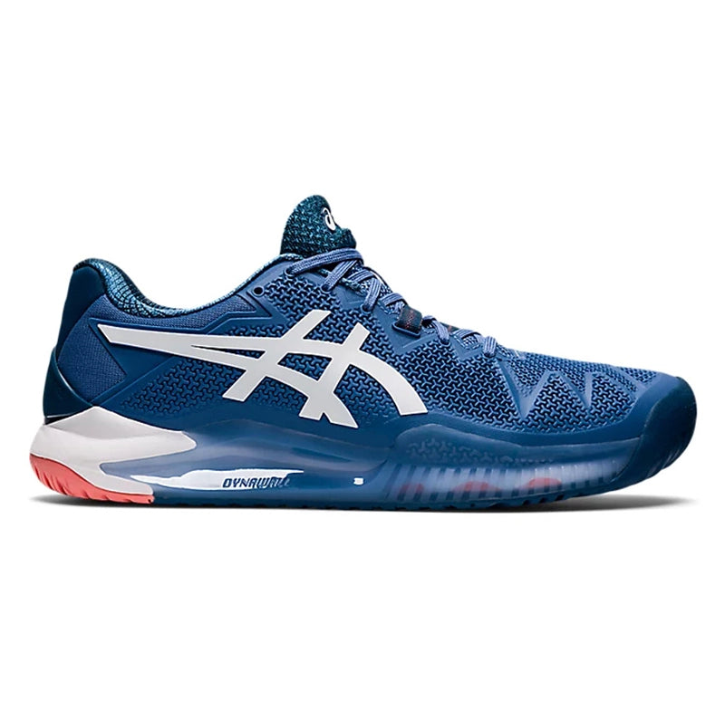 Asics GEL Resolution 8 (M)(Blue) Responsive Stride with a Close-to-the-Court Feel