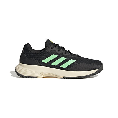 adidas GameCourt 2 (M) (Black) Breathable Mesh Upper - Shoe is Made with High-Performance