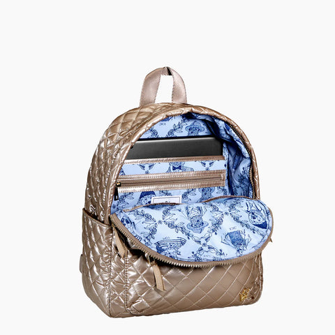 24 + 7 Small Tablet Backpack - Modern Traveler Backpack - Metal Hardware Bag