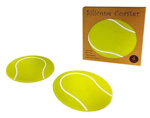 Silicone Tennis Coaster (Set of 4)
