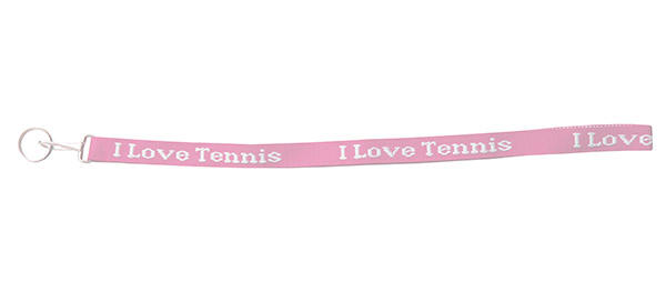 I Love Tennis Lanyard (Pink)
