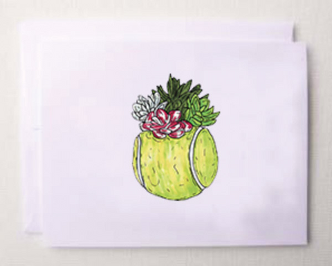 Note Cards "Tennis Greens" (10x)