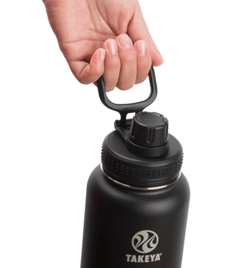 Takeya Actives Insulated Water Bottle w/Spout Lid (32oz) (Onyx)