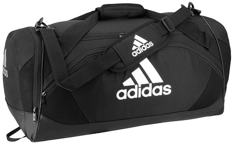 adidas Team Issue II Medium Duffle (Black) Adjustable & Removable, Padded Shoulder Strap