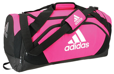 adidas Team Issue II Medium Duffle (Pink) Durable Backpack -Three Zippered Pockets