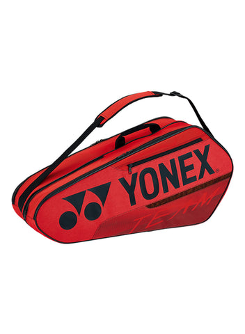 Yonex Team Racquet 6-Pack Bag (Red) (2021)